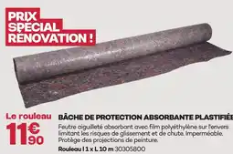 Gedimat Bâche de protection absorbante plastifiée offre