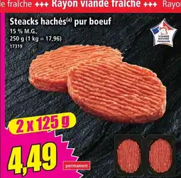 Norma Steacks hachés pur boeuf offre