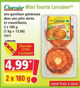 Norma Charculor mini tourte lorraine offre