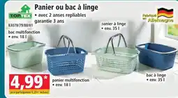 Norma Toptex bac multifonction offre