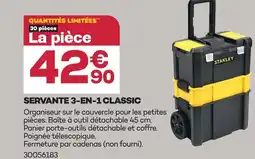 Gedimat Stanley servante 3-en-1 classic offre