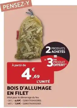 Bricomarché Bois d'allumage en filet offre