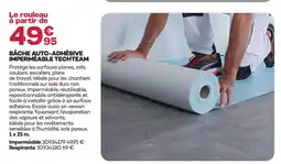 Gedimat Techteam bâche auto-adhésive imperméable offre