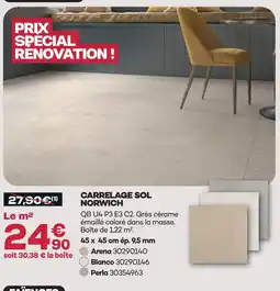Gedimat Carrelage sol norwich offre