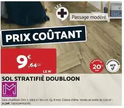 Bricomarché Dim - sol stratifié doubloon offre