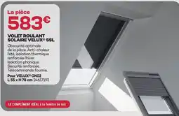 Gedimat Velux volet roulant solaire ssl offre