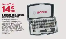 Gedimat Bosch coffret 32 embouts de vissage pro offre