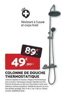 Bricomarché Dim - colonne de douche thermostatique offre