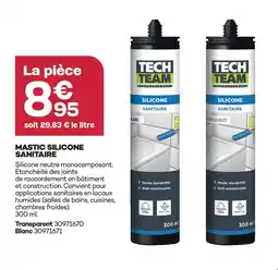 Gedimat Tech team mastic silicone sanitaire offre
