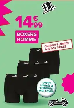 Carrefour Puma - boxers homme offre