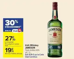 Carrefour Jameson - irish whiskey offre