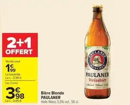 Carrefour Paulaner - bière blonde offre
