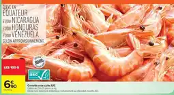 Carrefour Aqua - crevette rose cuite asc offre