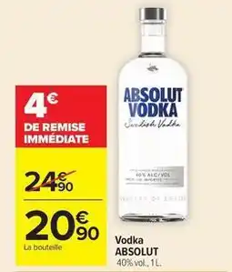 Carrefour Absolut - vodka offre