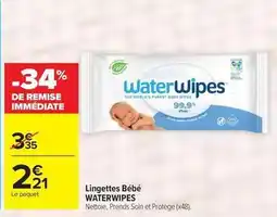 Carrefour Drive Waterwipes - lingettes bébé offre