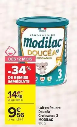 Carrefour Drive Modilac - lait en poudre offre
