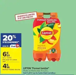 Carrefour Lipton - format familial offre