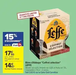 Carrefour Leffe - bière d'abbaye coffret sélection offre