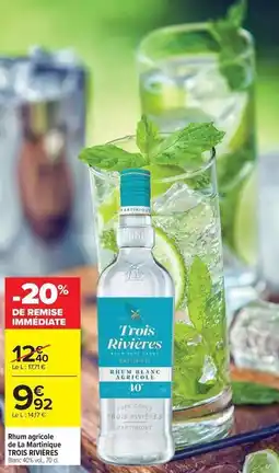 Carrefour Trois rivieres - rhum agricole de la martinique offre