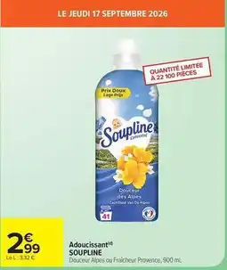 Carrefour Soupline - adoucissant offre