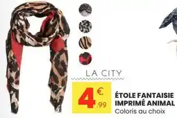 Stokomani La city - étole fantaisie imprimé animal offre