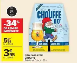 Carrefour La chouffe - bière sans alcool offre