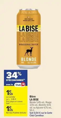Carrefour Bière offre