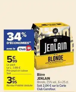 Carrefour Jenlain - bière offre