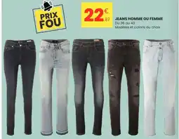Stokomani Jeans homme ou femme offre
