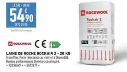 Brico Cash Rockwool - laine de roche rockair 2 offre