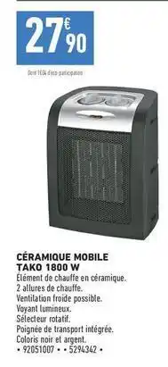 Brico Cash Céramique mobile offre