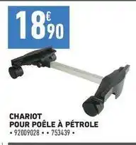 Brico Cash Chariot pour poêle à pétrole offre