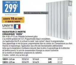 Brico Cash Eden - radiateur à inertie céramique deon offre