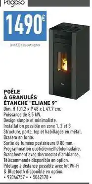 Brico Cash Pegaso - poele a granules étanche elziane 9 offre