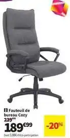 Conforama Fauteuil de bureau cozy offre
