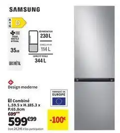 Conforama Samsung - combiné l.59.5 x h.185.3 x p.65.8cm offre