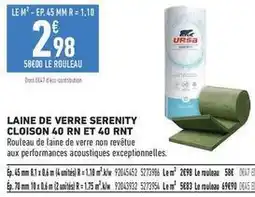 Brico Cash Ursa - laine de verre serenity offre