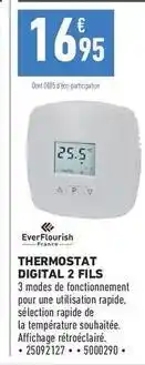 Brico Cash Thermostat digital 2 fils offre