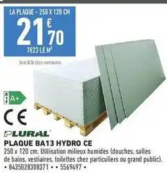 Brico Cash Plaque ba13 hydro ce offre