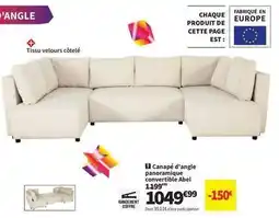 Conforama Abel - canape d'angle panoramixe convertible offre