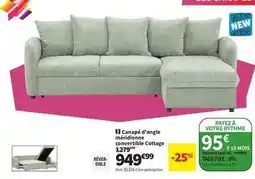 Conforama Cottage - canapé d'angle merlidenne 12yartle offre