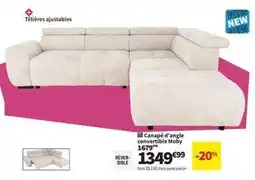 Conforama Canape d'angle convertible moby offre