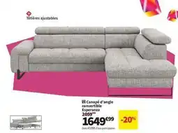 Conforama Canapé d'angle convertible offre