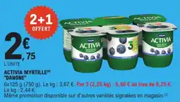 E.Leclerc Express ACTIVIA MYRTILLE offre