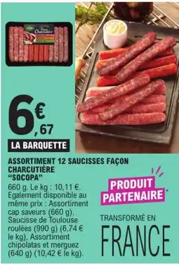 E.Leclerc Express Socopa Saucisses façon charcutière offre