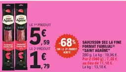 E.Leclerc Express Saint agaune saucisson sec la fine offre