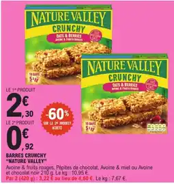 E.Leclerc Express Nature valley barres crunchy offre