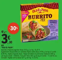 E.Leclerc Express OLD EL PASO BURRITO offre