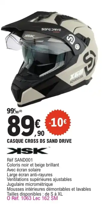 XSK CASQUE CROSS DS SAND DRIVE