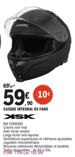 E.Leclerc L'Auto XSK CASQUE INTEGRAL DS FARO offre